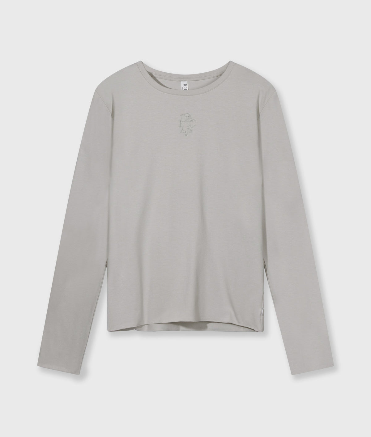 slim long sleeve tee | stone – vista adicional