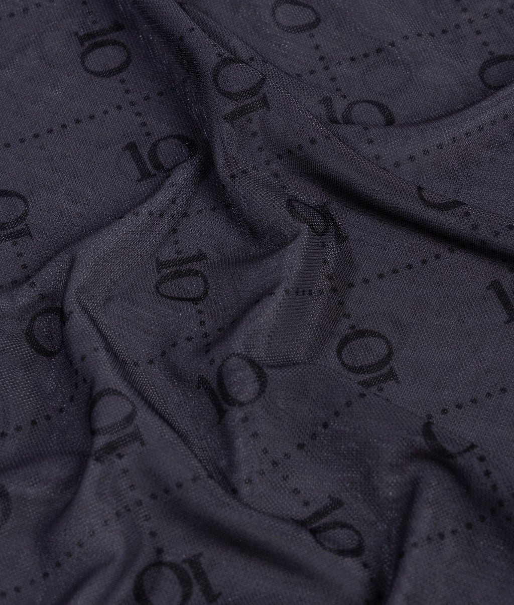 mesh long sleeve monogram | steel blue – detalle del producto