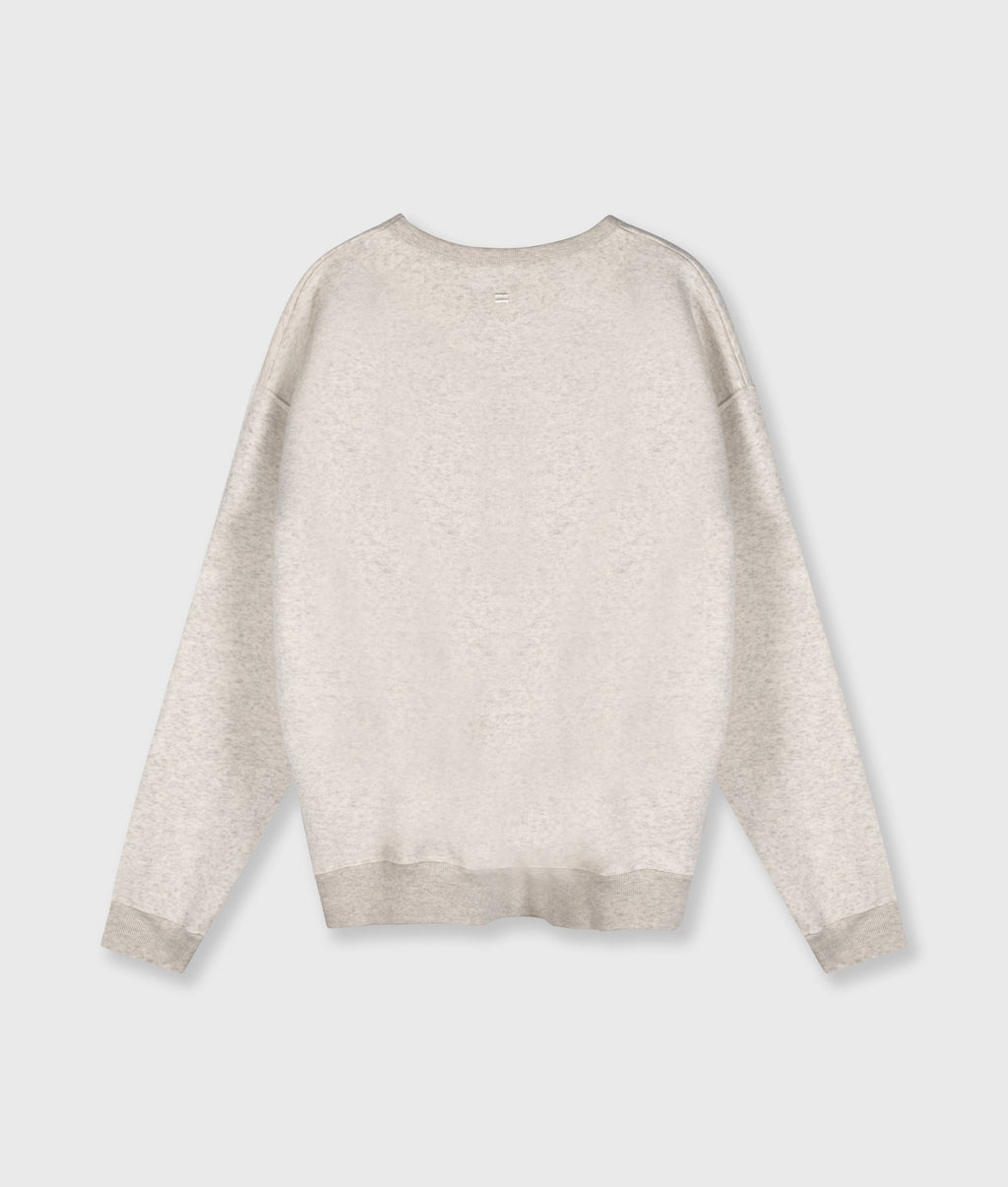 THE CLEAN STATEMENT SWEATER | soft white melee – vista adicional