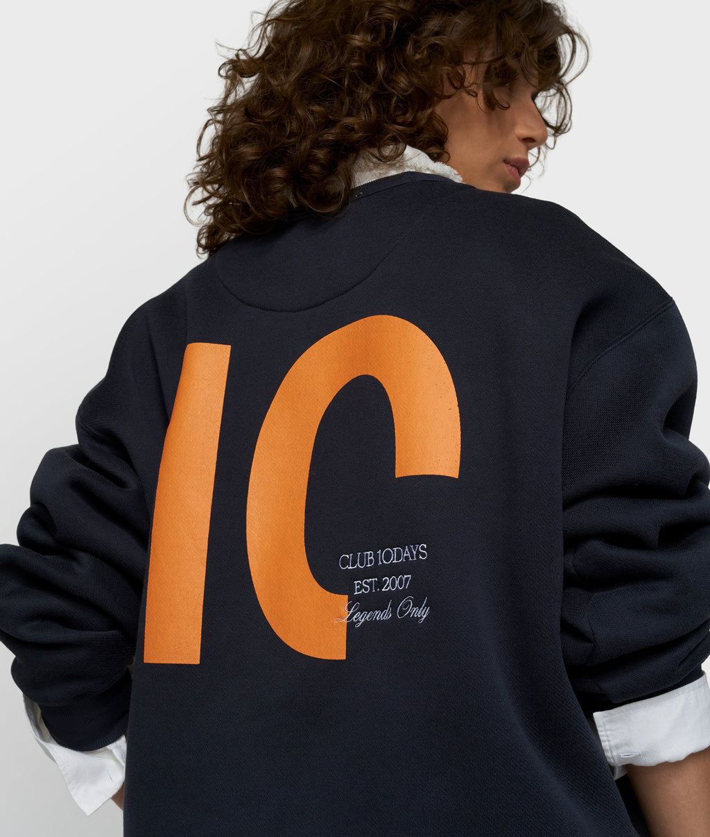 statement sweater | dark blue – vista adicional
