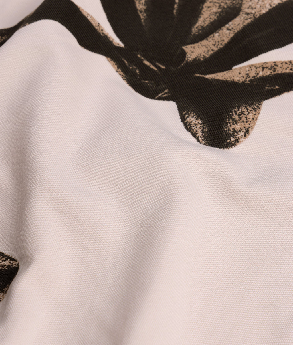 cropped sweater flower | powder – vista adicional