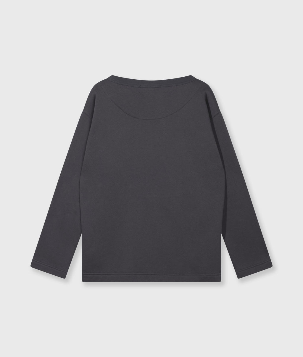 petite statement sweater | steel blue – vista adicional