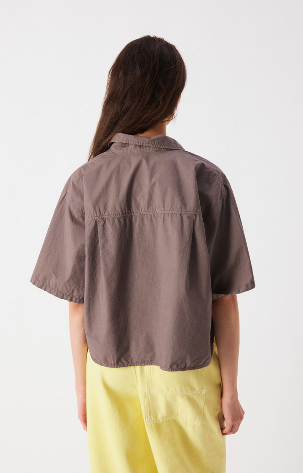 American Vintage BAI06AE26 – Camisa de mujer de manga corta y corte amplio – Estilo casual – Tallas XS/S, M/L – vista adicional