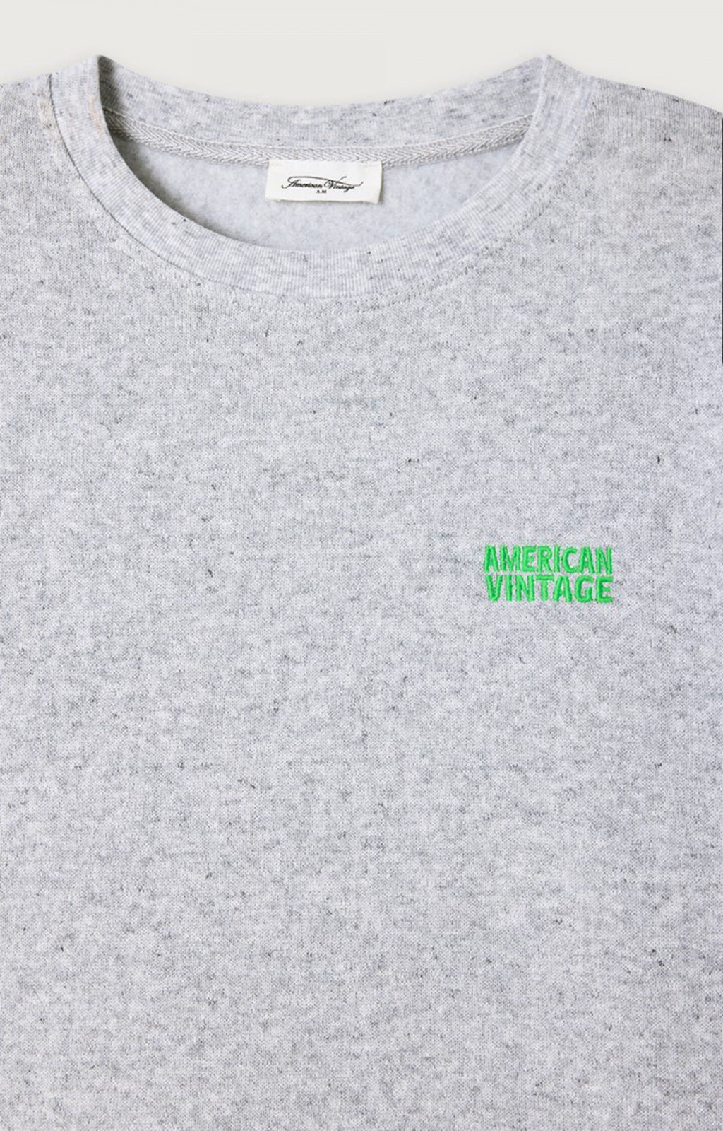 American Vintage EVO03AH26 – Sudadera de mujer de manga larga y corte amplio – Estilo casual – Tallas S, M, L – vista adicional
