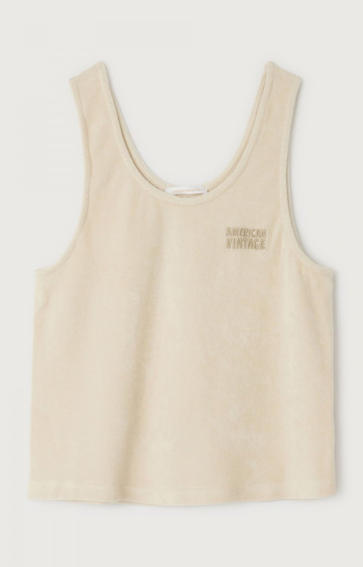 American Vintage FUX01AH26 – Camiseta sin mangas de mujer – Estilo casual – Talla L – vista adicional