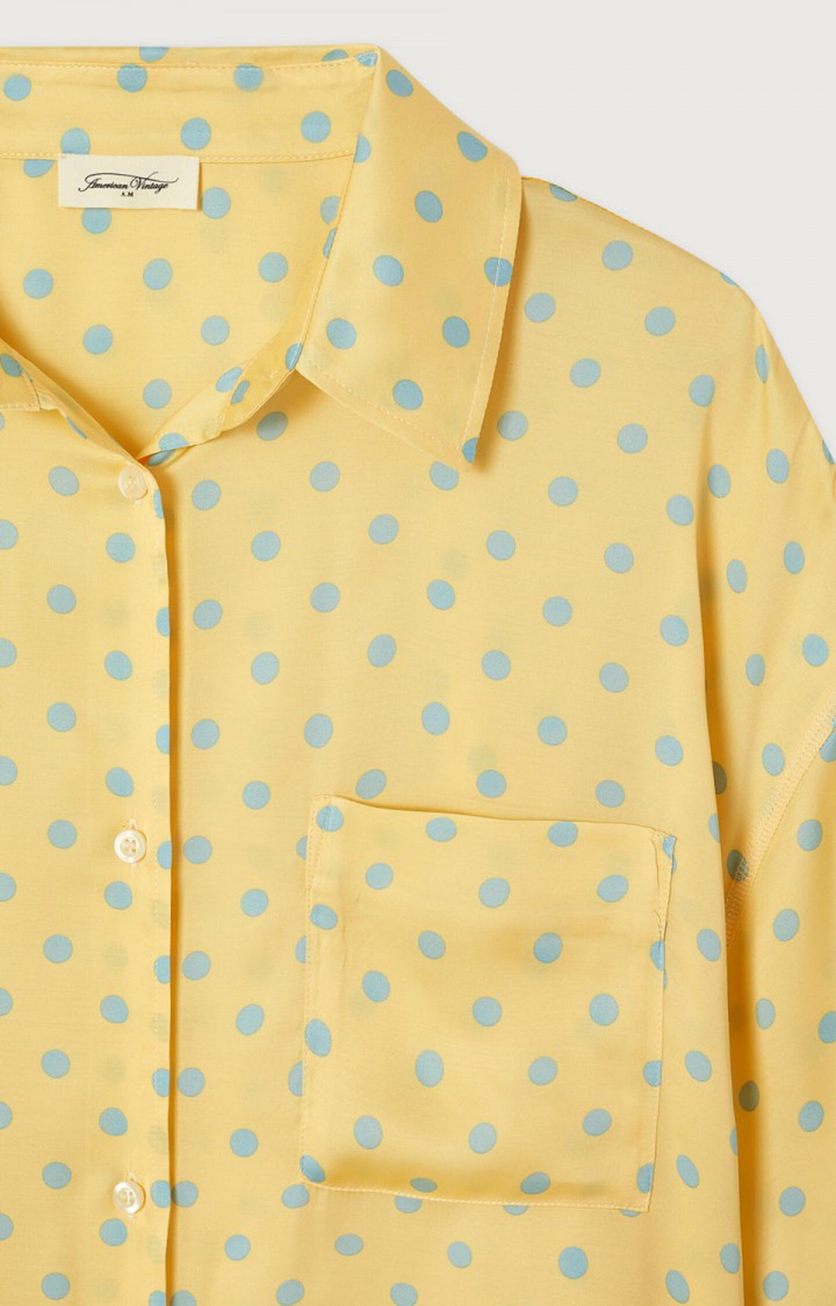 American Vintage BOV06AIE26 – Camisa de mujer de manga corta y corte amplio – Estilo casual – Talla única – vista adicional