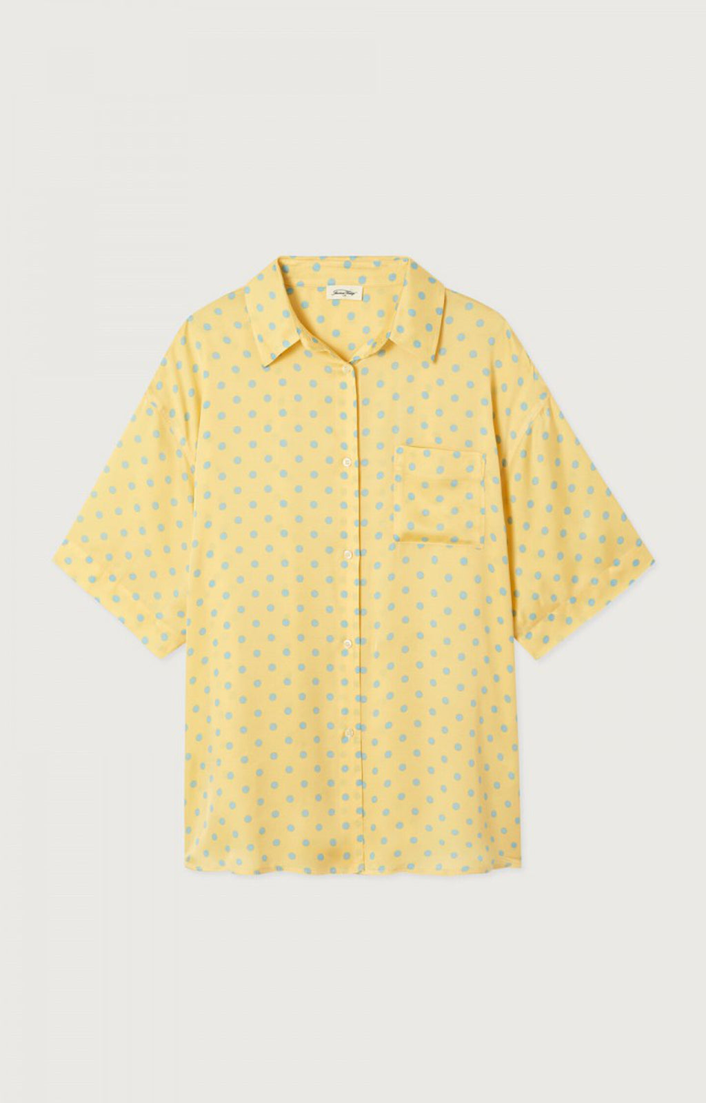 American Vintage BOV06AIE26 – Camisa de mujer de manga corta y corte amplio – Estilo casual – Talla única – vista adicional