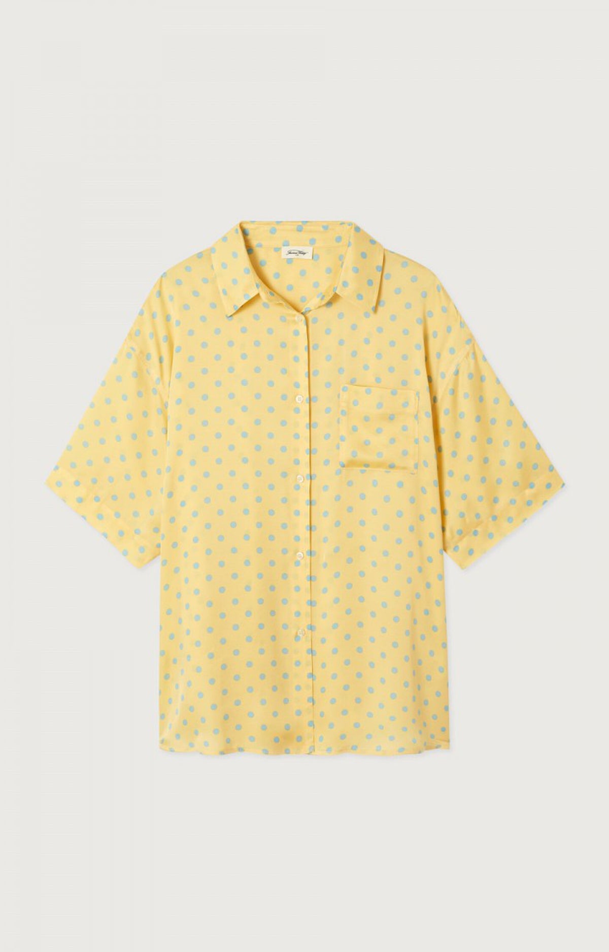 American Vintage BOV06AIE26 – Camisa de mujer de manga corta y corte amplio – Estilo casual – Talla única – vista adicional