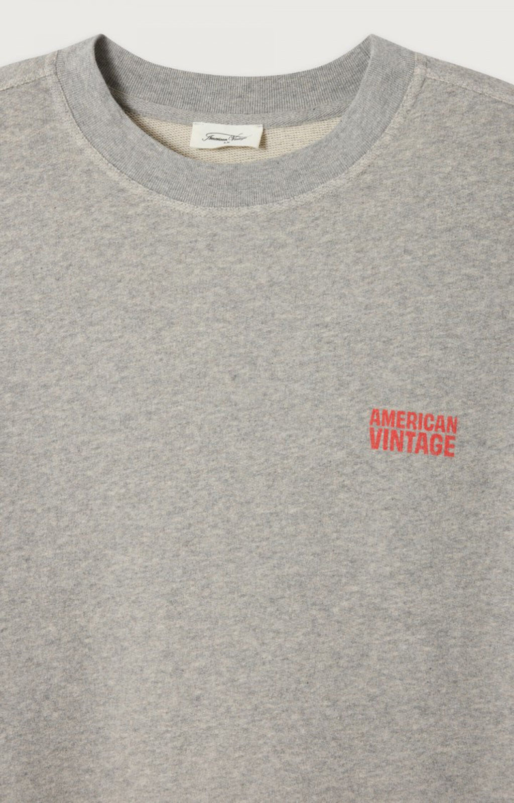 American Vintage MNYZ03BH26 – Sudadera de hombre de manga corta y cuello redondo – Estilo casual – Tallas XS, S, M/L, XL – vista adicional