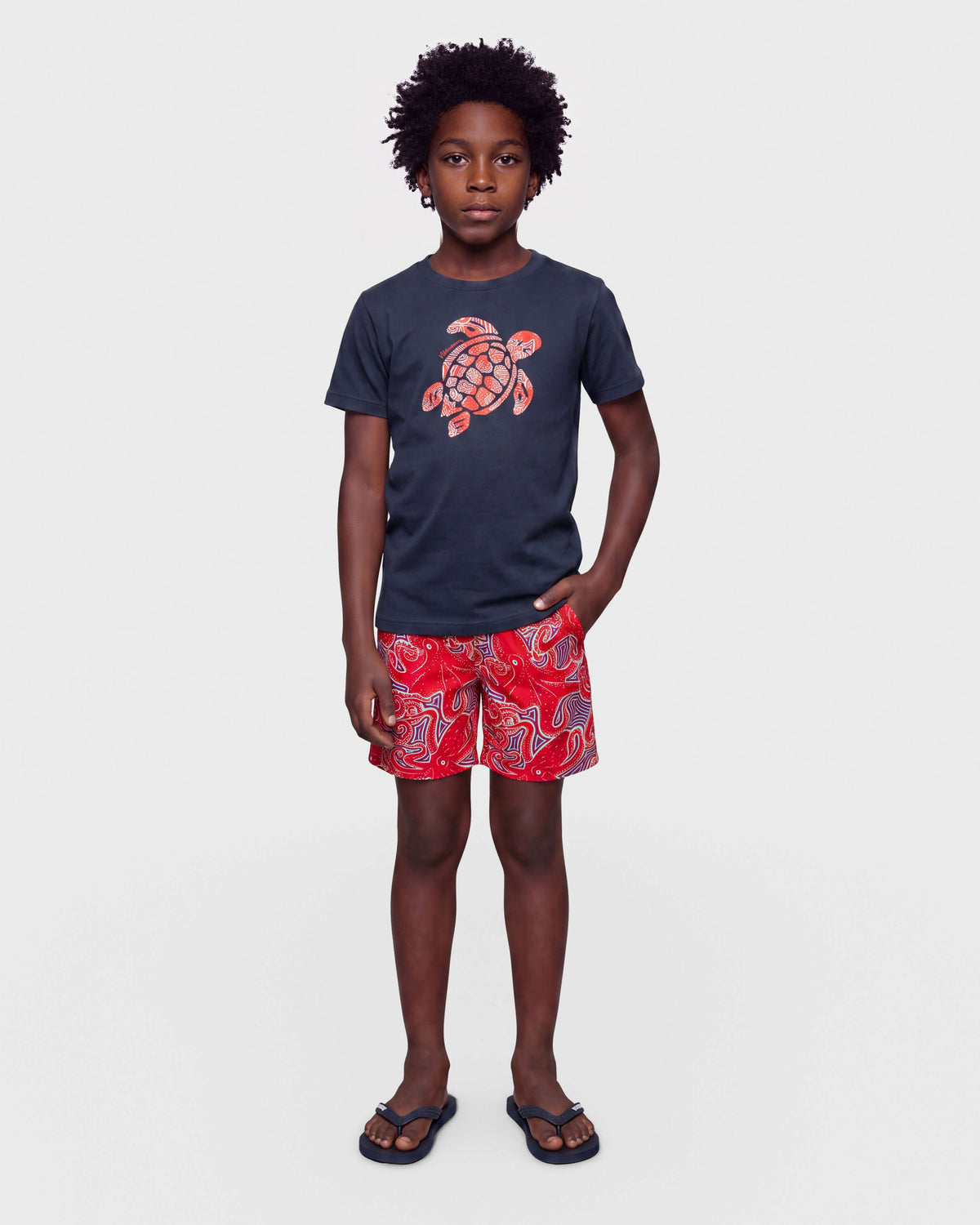 VILEBREQUIN JIM EB507 - JIMEB507 – Bañador para niños – Estilo playa – Tallas 2 años, 4 años, 10 años – vista adicional