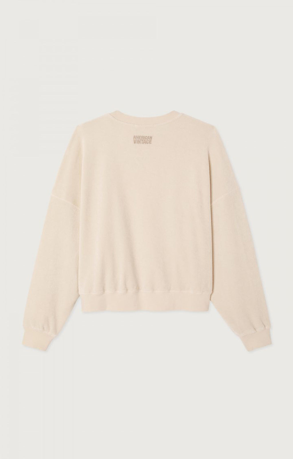 American Vintage FUX03BH26 – Sudadera de mujer de manga larga y cuello redondo – Estilo casual – Tallas S, M, L – vista adicional