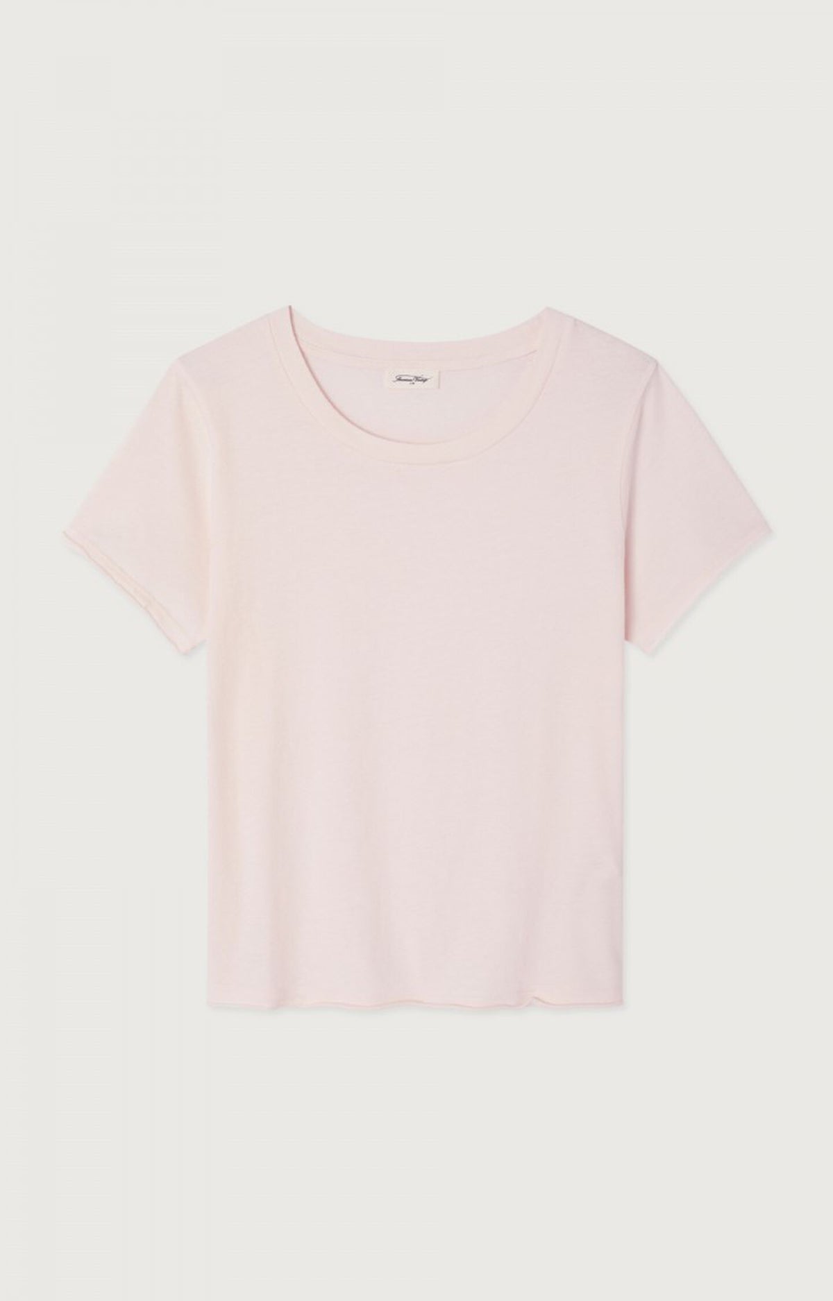 American Vintage REM02AH26 – Camiseta de mujer de manga corta y cuello redondo – Estilo casual – Tallas S, M, L – vista adicional
