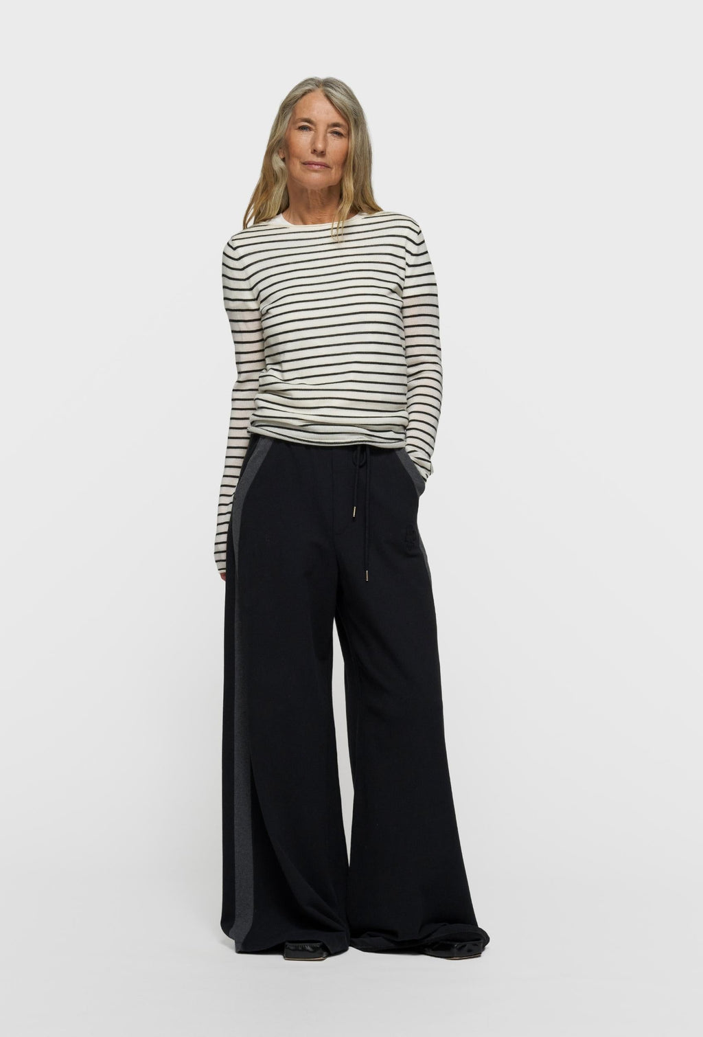 10DAYS fine knit sweater stripes - 20-605-6201 – Jersey de mujer de punto – Estilo casual – Talla M – vista adicional
