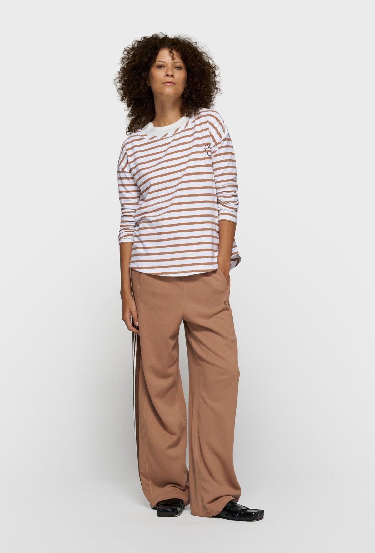 10DAYS long sleeve tee stripes - 20-774-6201 – Camiseta de mujer – Estilo casual – Tallas XS, S, M, L, XL – vista adicional