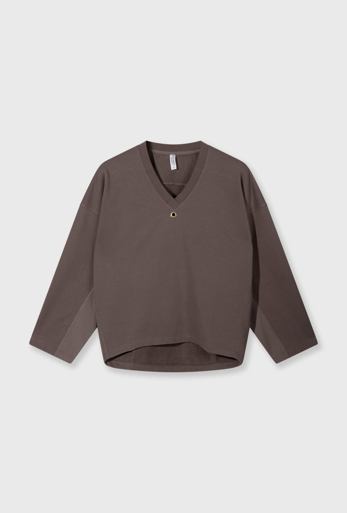 10DAYS sweater v-neck fleece - 20-824-6202 – Sudadera de mujer – Estilo casual – Talla XS – vista adicional