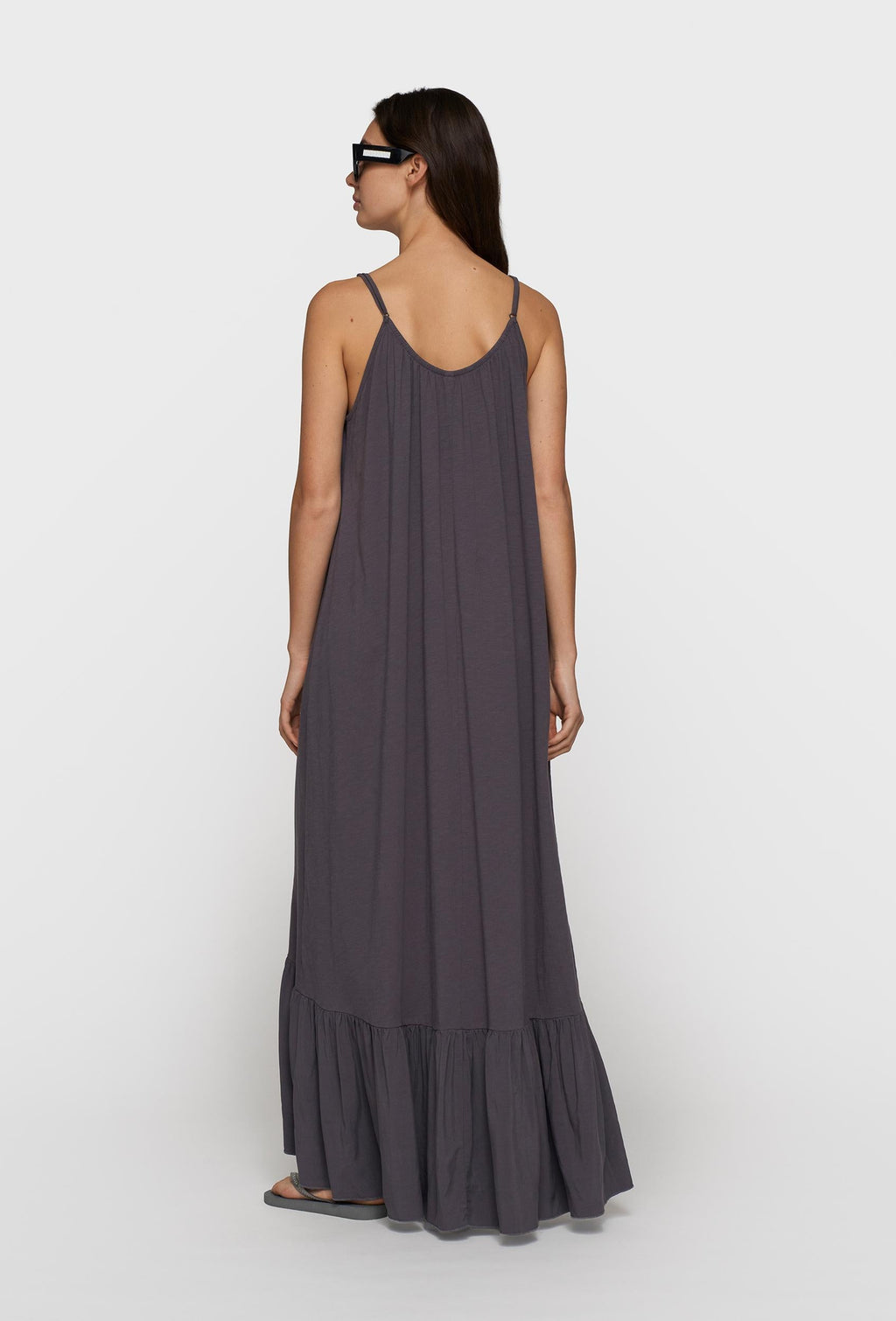 10DAYS – maxi Vestido de mujer slub jersey – Estilo casual – Tallas S, L – vista adicional