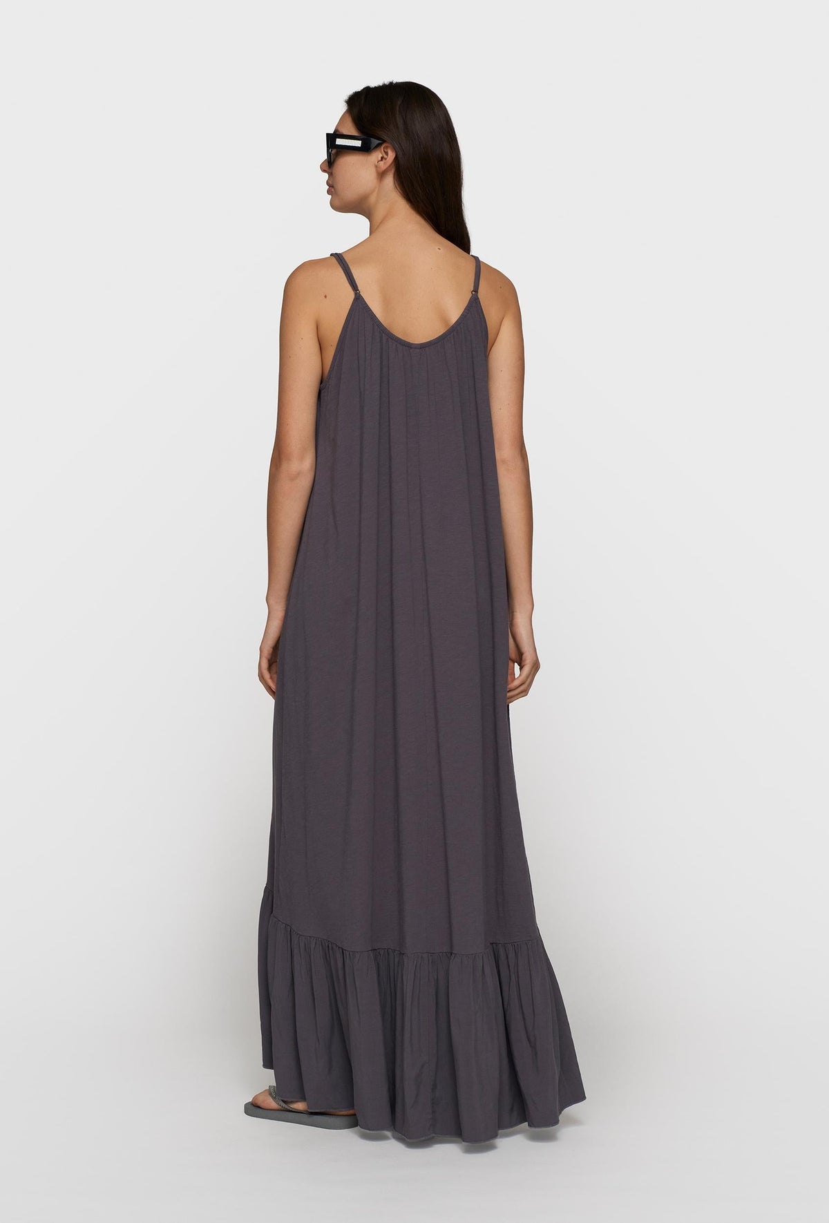 10DAYS – maxi Vestido de mujer slub jersey – Estilo casual – Tallas S, L – vista adicional