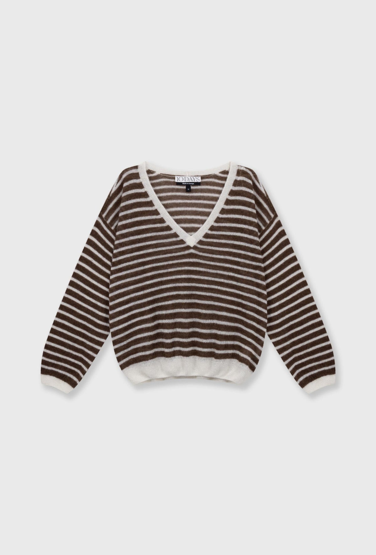 10DAYS Thin V-Neck Knit Sweater - 20-612-6201 – Jersey de mujer de punto – Estilo casual – Talla S – vista adicional
