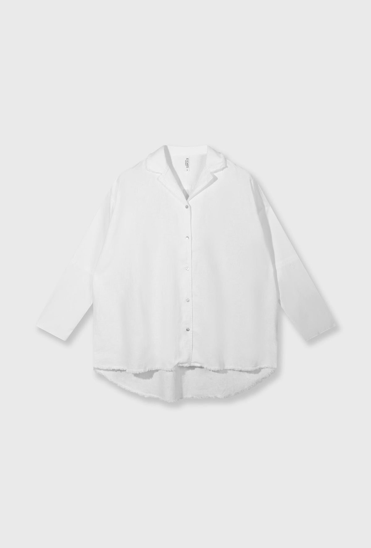 10DAYS – Blusa de algodón y lino para mujer – Blanca – Estilo mediterráneo – Tallas S y M – vista adicional