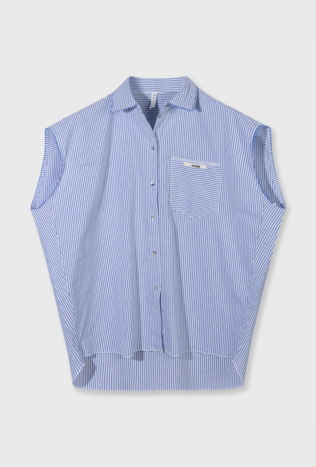 10DAYS – cotton Blusa de mujer stripes – Estilo casual elegante – Talla S – vista adicional