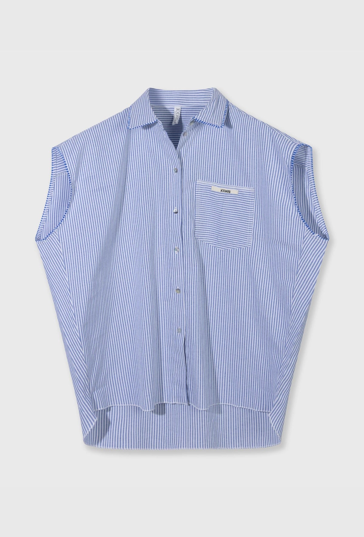 10DAYS – cotton Blusa de mujer stripes – Estilo casual elegante – Talla S – vista adicional
