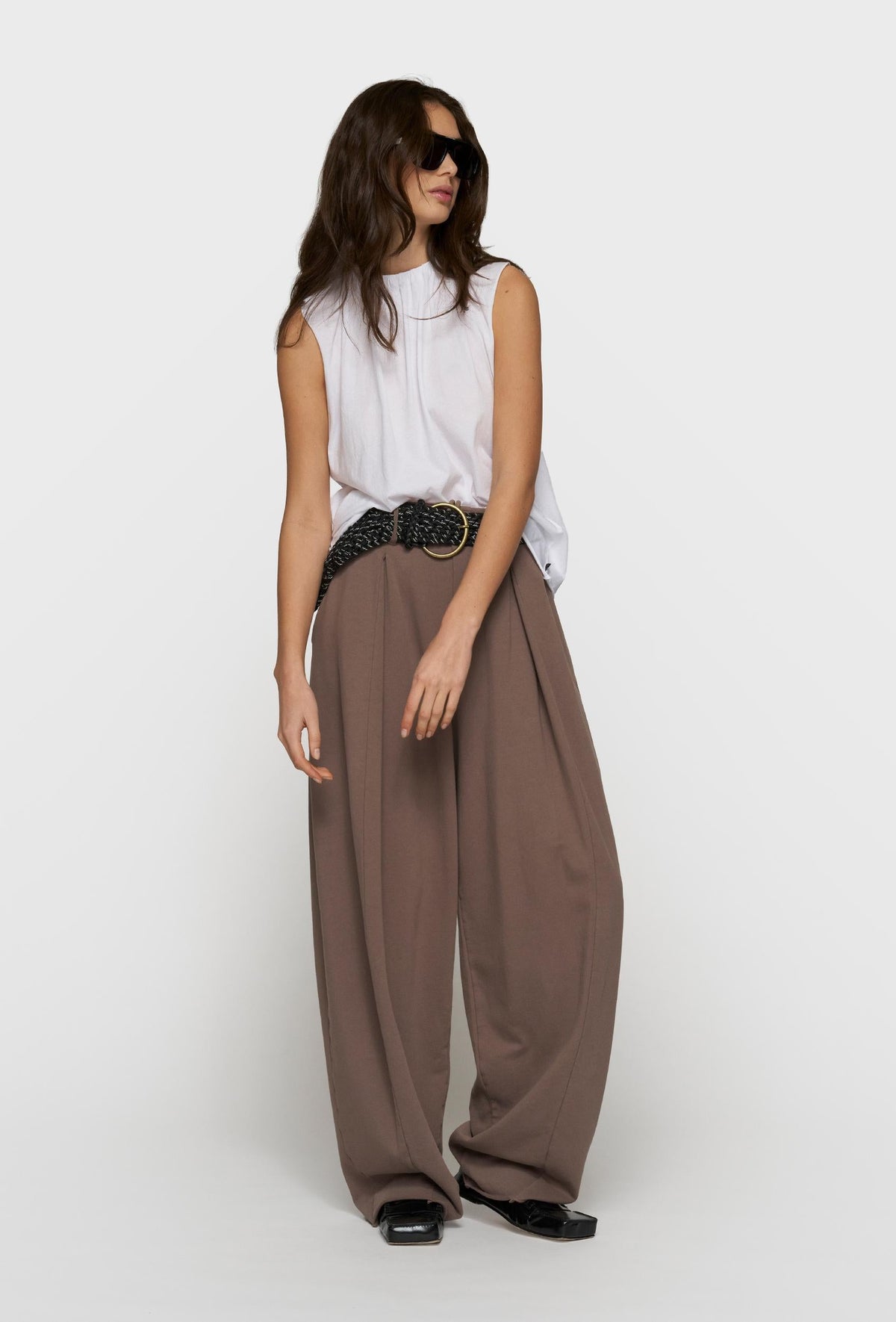 10DAYS – pleated top de mujer jersey – Estilo casual – Tallas M, L – vista adicional