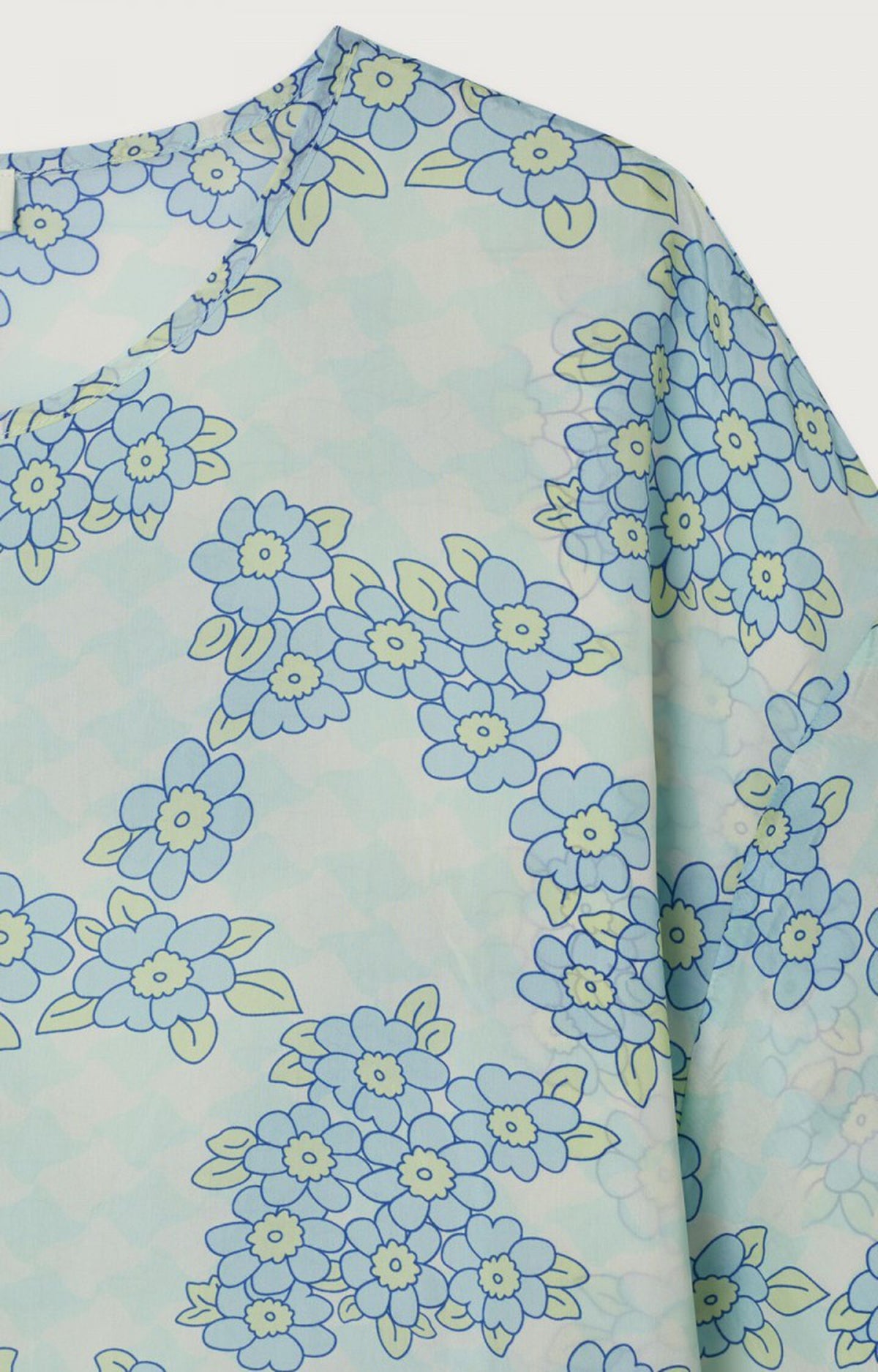 American Vintage REN07AIH26 – Top de mujer de manga corta y corte amplio – Estilo casual – Talla única – vista adicional