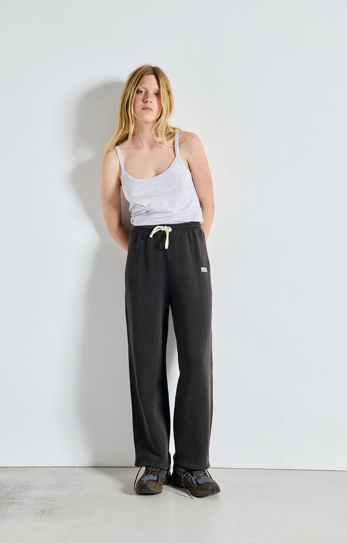 American Vintage IZU05AH26 – Pantalón jogger de mujer de corte amplio – Estilo confort – Tallas XS, S, M, L – vista adicional