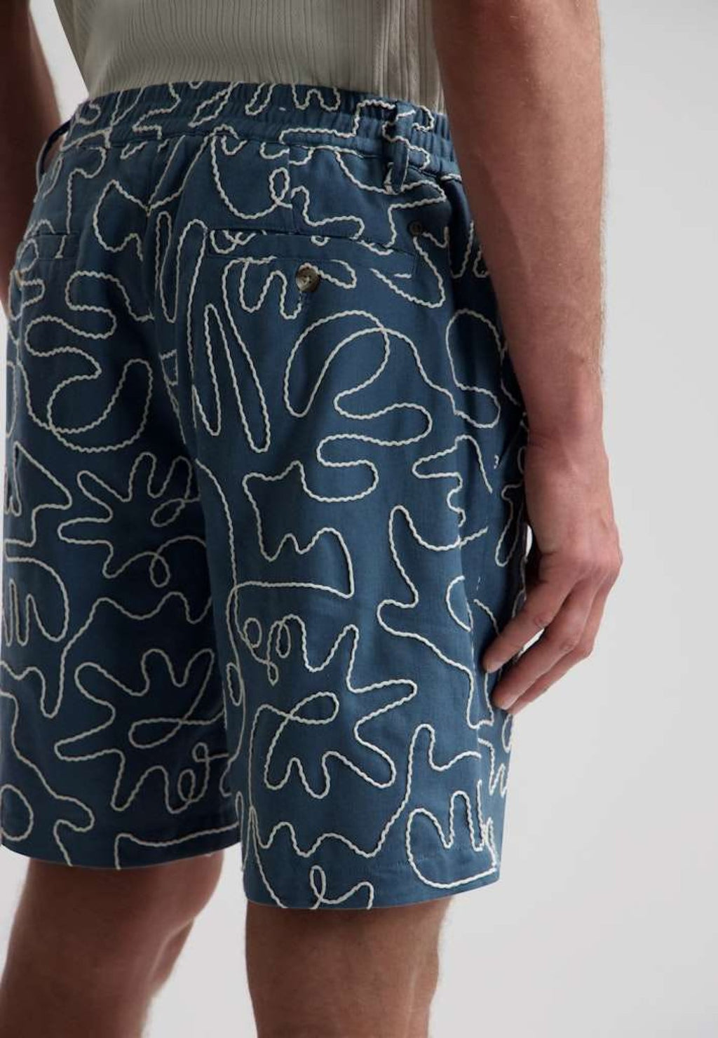 DSTREZZED – DS_Logan Rope Short – Bermudas para hombre – Estilo mediterráneo – Tallas 29, 30, 31, 32 – vista adicional